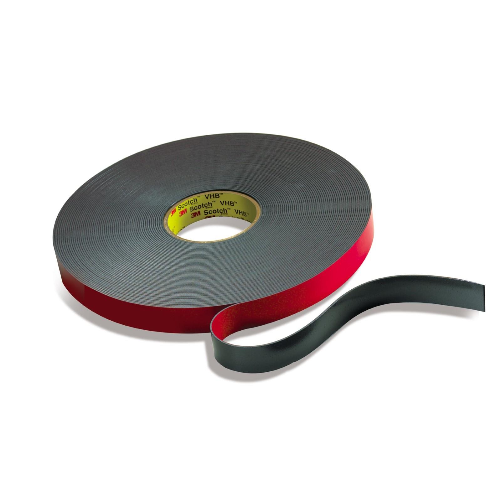 3M(TM) VHB(TM) Flame Retardant Tape 5958FR Black Levelwound, 1/2 in x 984 yd 40.0 mil, 1 roll per case