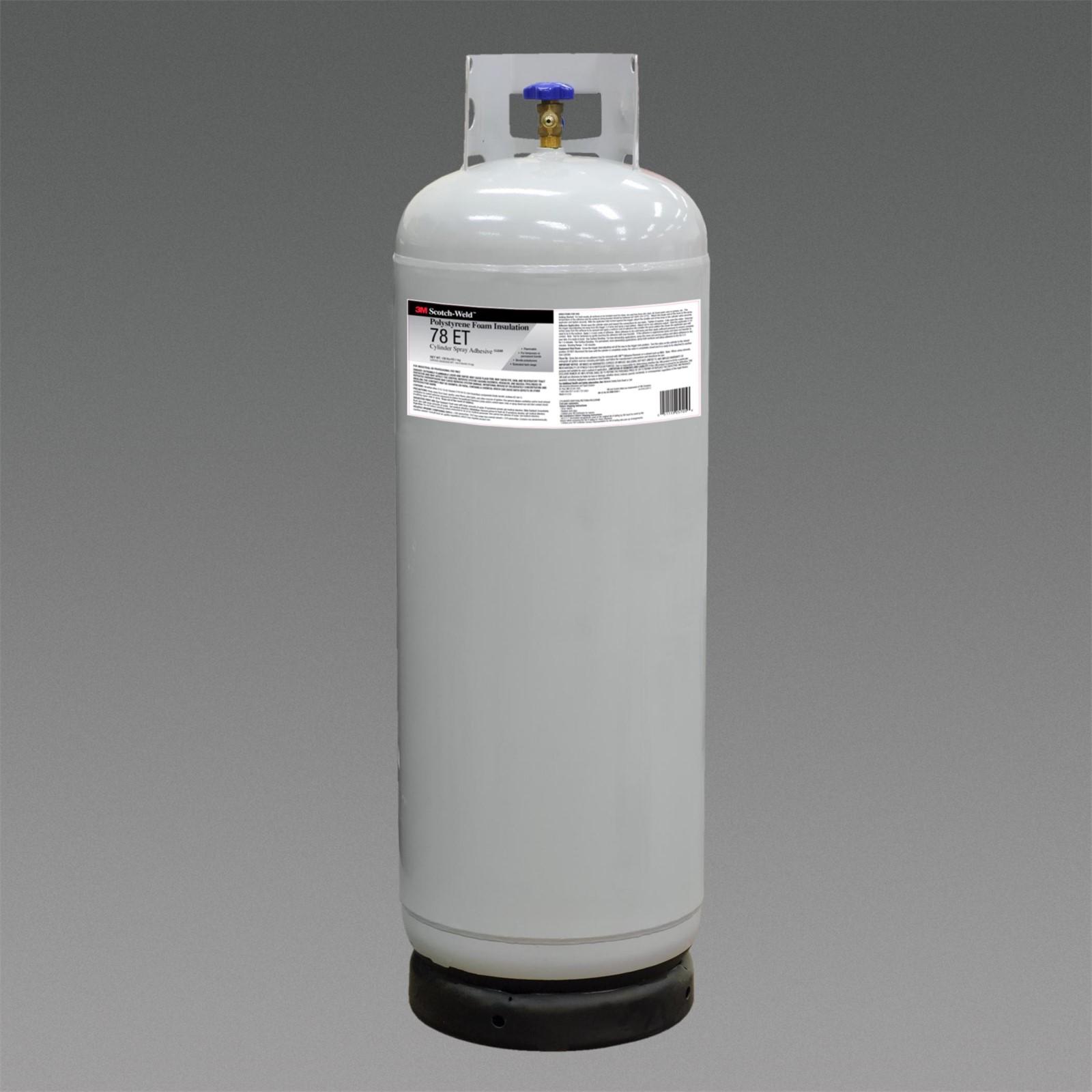 3M(TM) Scotch-Weld(TM) Polystyrene Foam Insulation 78 ET Cylinder Spray Adhesive Green, Intermediate Cylinder (Net Wt. 139 lbs), 1 per case - NOT FOR CONSUMER/RETAIL SALE OR USE