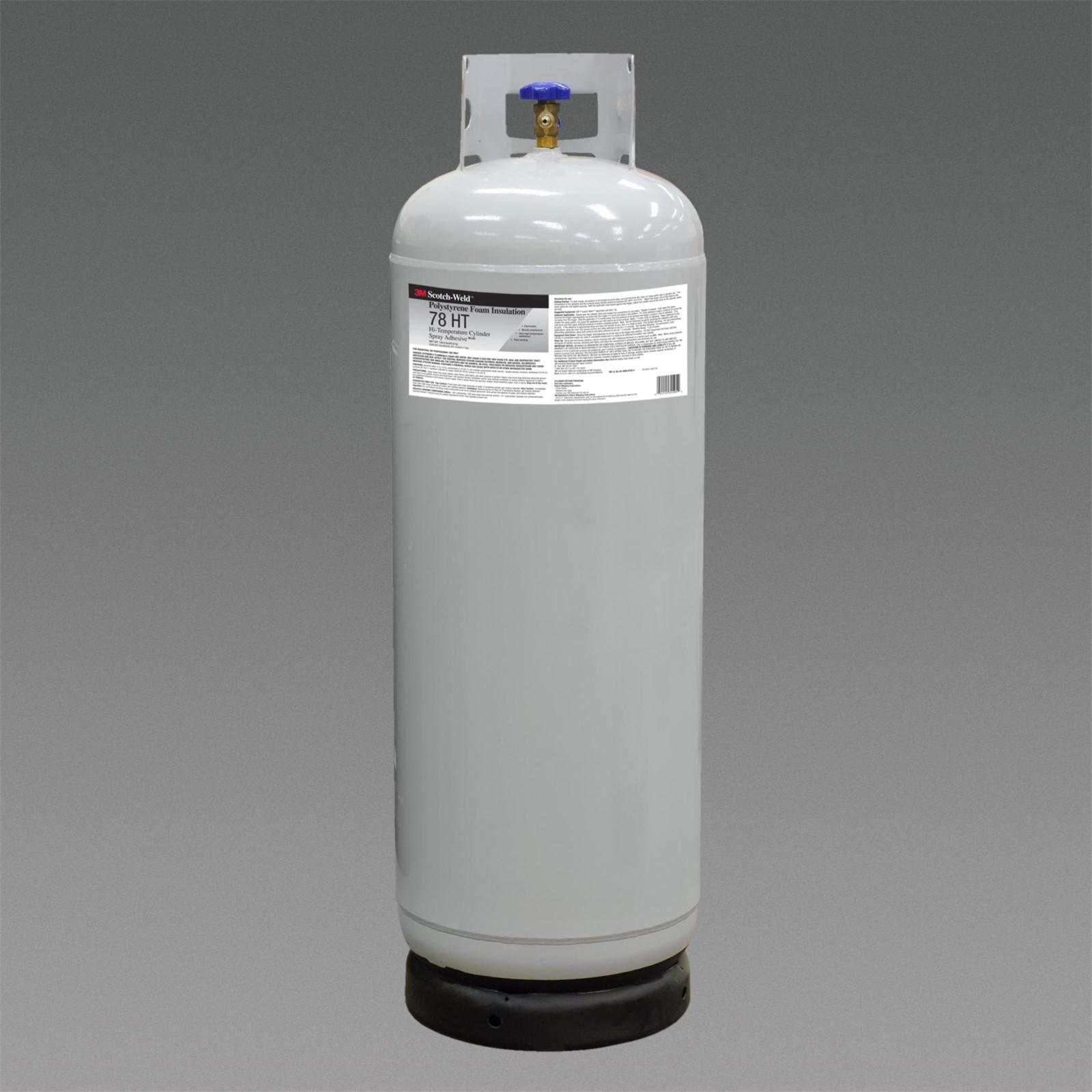 3M(TM) Scotch-Weld(TM) Hi-Temperature Polystyrene Foam Insulation 78 HT Cylinder Spray Adhesive Blue, Intermediate Cylinder (Net Wt. 138.6 lbs), 1 per case - NOT FOR CONSUMER/RETAIL SALE OR USE