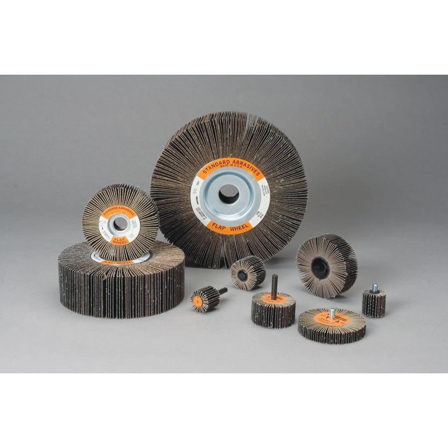 Wheel, Flap, 6 Inch Dia, AO, 320 Grit, 1 Inch Arbor, 1/CS