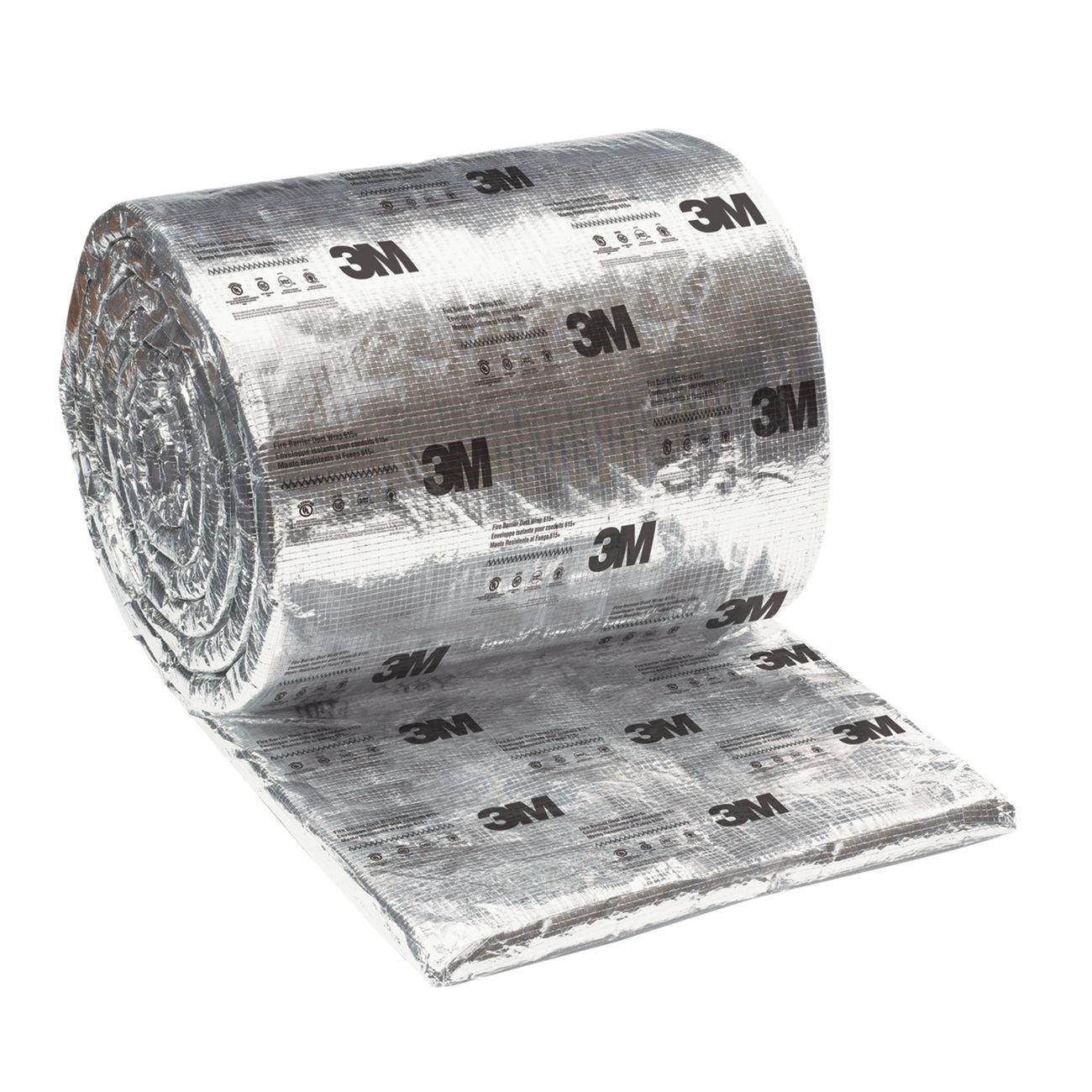3M(TM) Fire Barrier Duct Wrap 615+, 48 in x 25 ft, Roll, 1/case