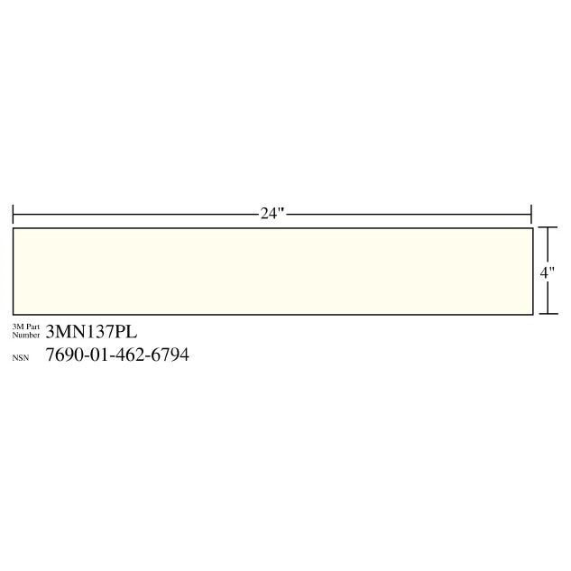 3M(TM) Scotchcal(TM) Luminous Film 3MN138Pl "Flight Deck and Hangar", 12 in x 4 in, 10 per package