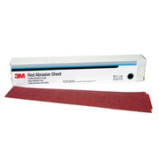 3M Hookit Red Abrasive Sheet, 01182, 40, 2-3/4 in x 16 1/2 in, 25 sheets per carton, 5 cartons per case