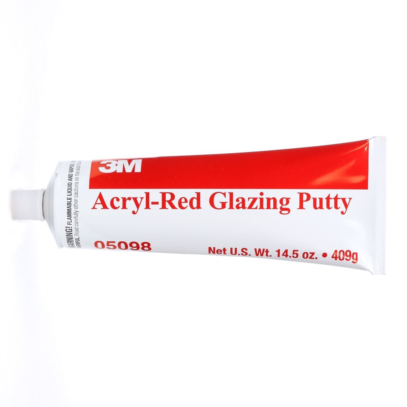 3M Acryl-Red Glazing Spot Putty, Size: 14.5 oz tube, Color: Red, Packaging Qty: 12 per case
