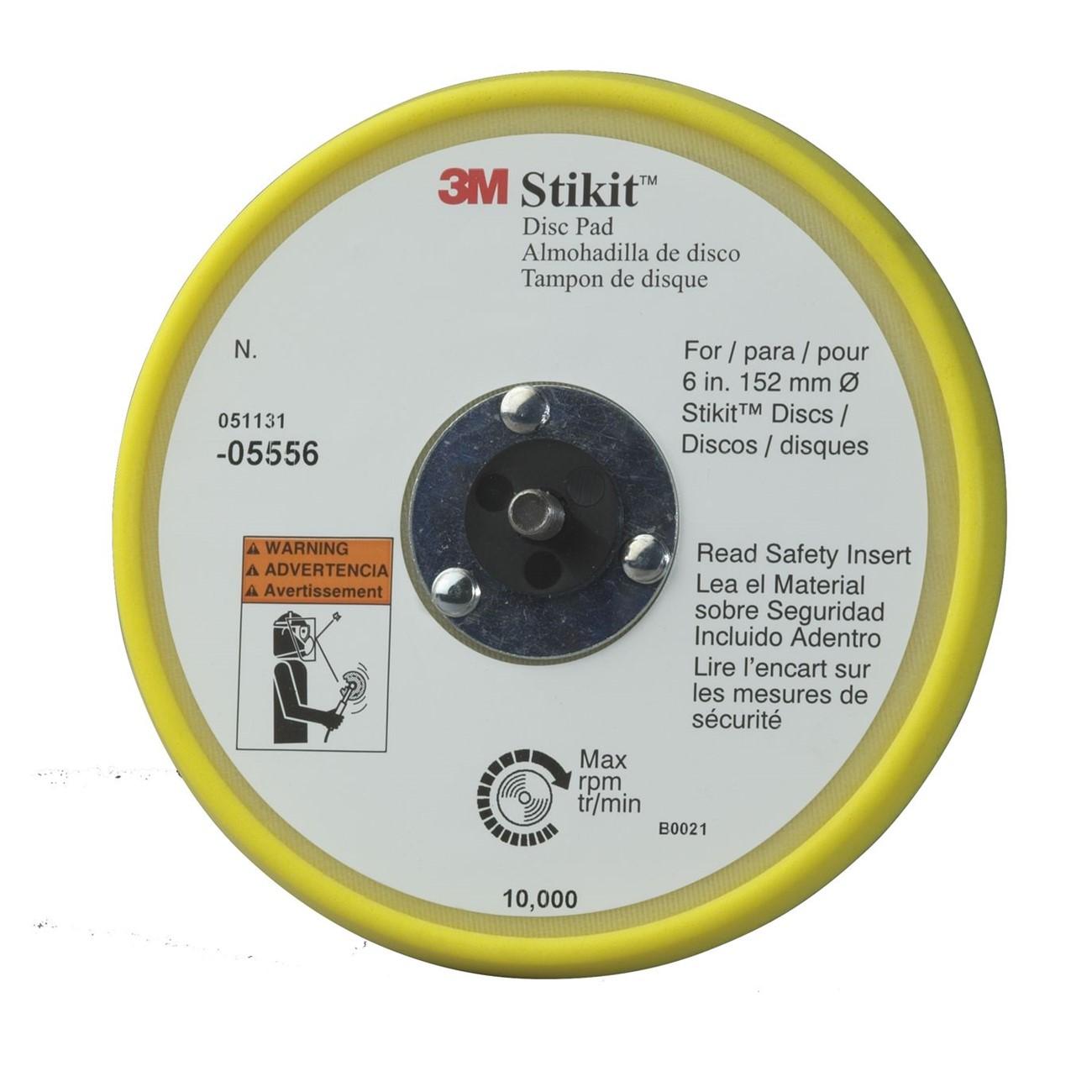 3M(TM) Stikit(TM) Low Profile Disc Pad, 05556, 6 in x 3/8 in x 5/16-24 External, 10 per case
