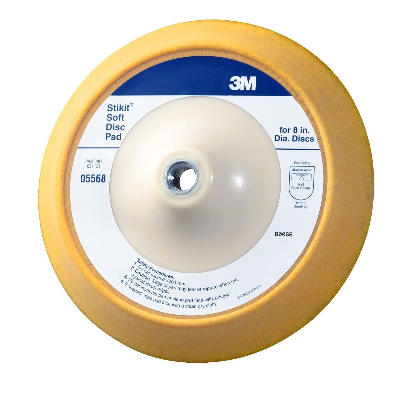 3M Stikit Soft Disc Pad, Type: Use with slow speed polisher/grinder, Size:  8", Paaging Qty: 1 per case