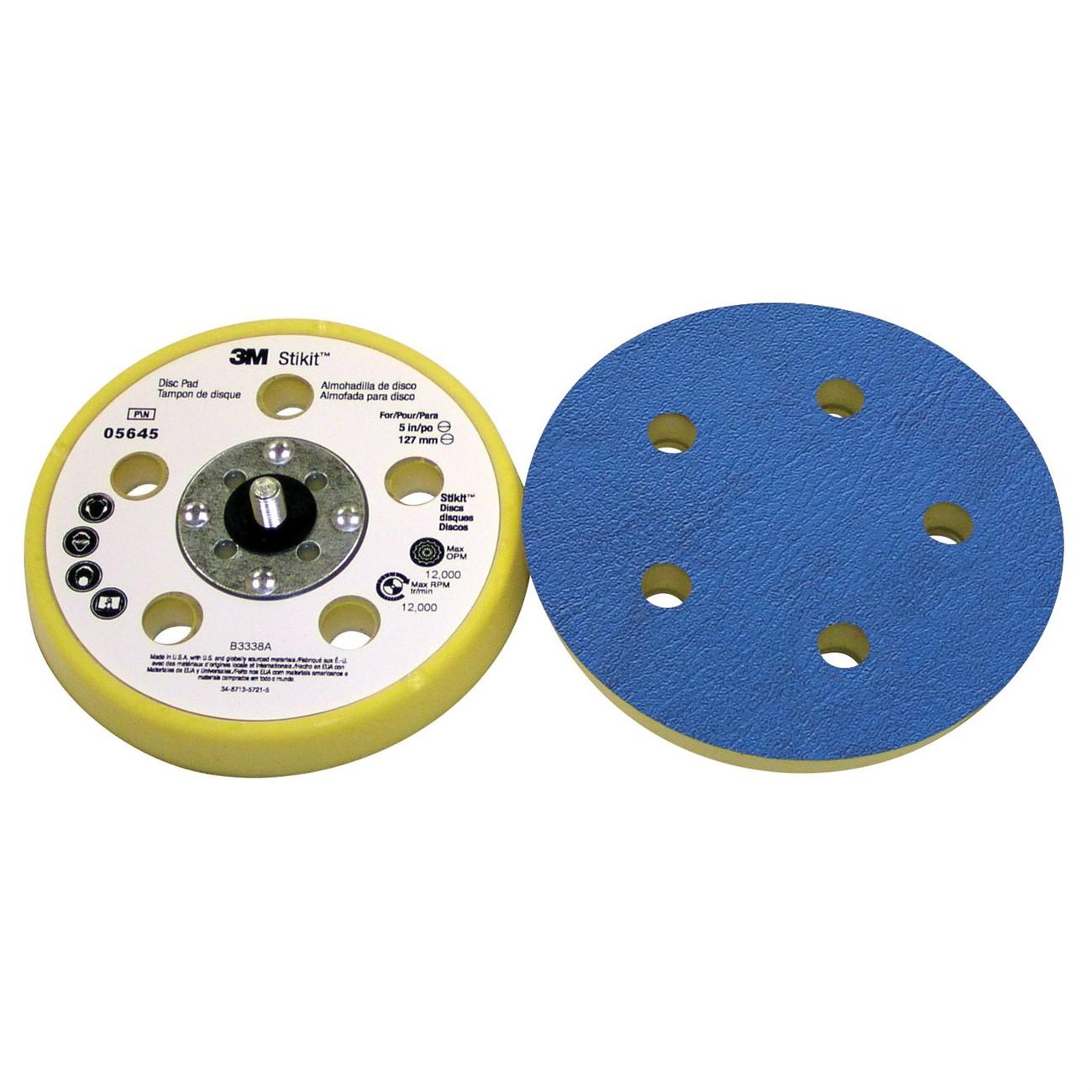 3M(TM) Stikit(TM) D/F Low Profile Finishing Disc Pad 05645, 5 in x 11/16 in 5/16-24 External, 10 per case