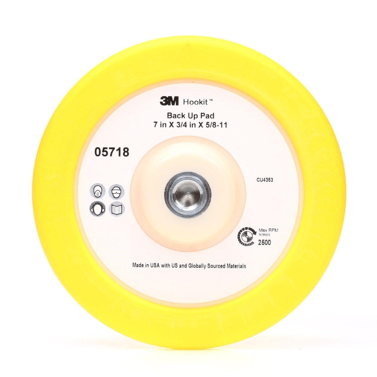 3M(TM) Perfect-It(TM) Back Up Pad, 05718, 7 in X 3/4 in X 5/8-11, 1 per case