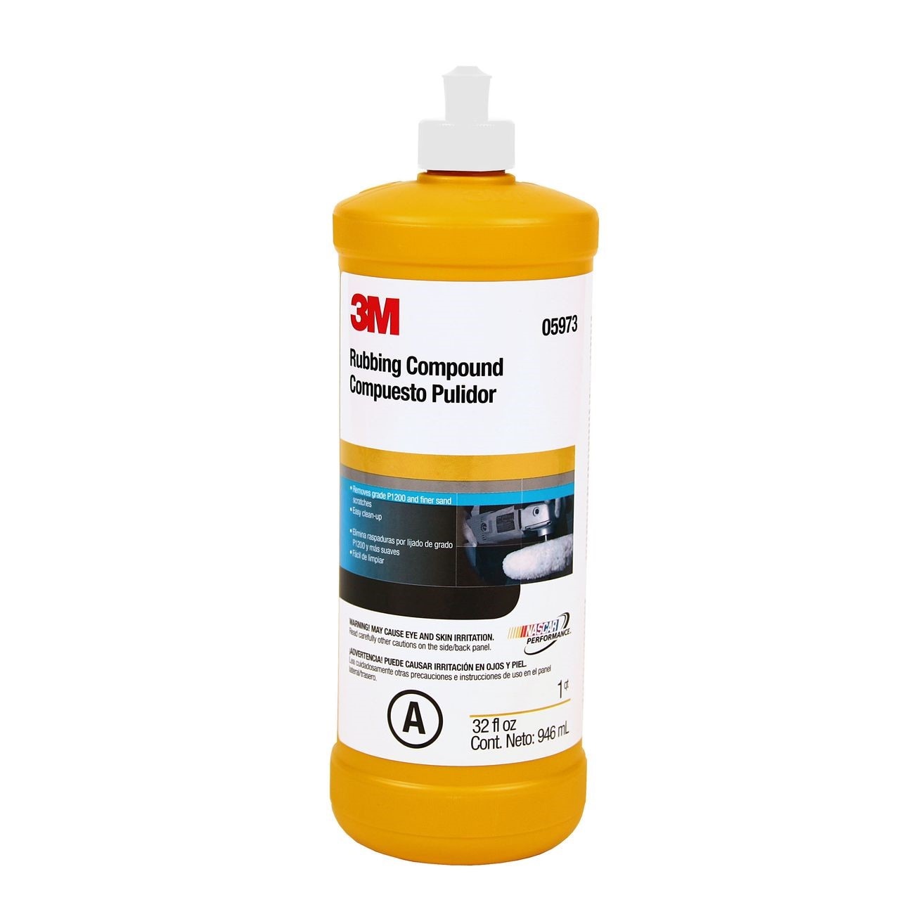 3M Rubbing Compound, Size: 1 Quart, Packaging Qty: 6 per case