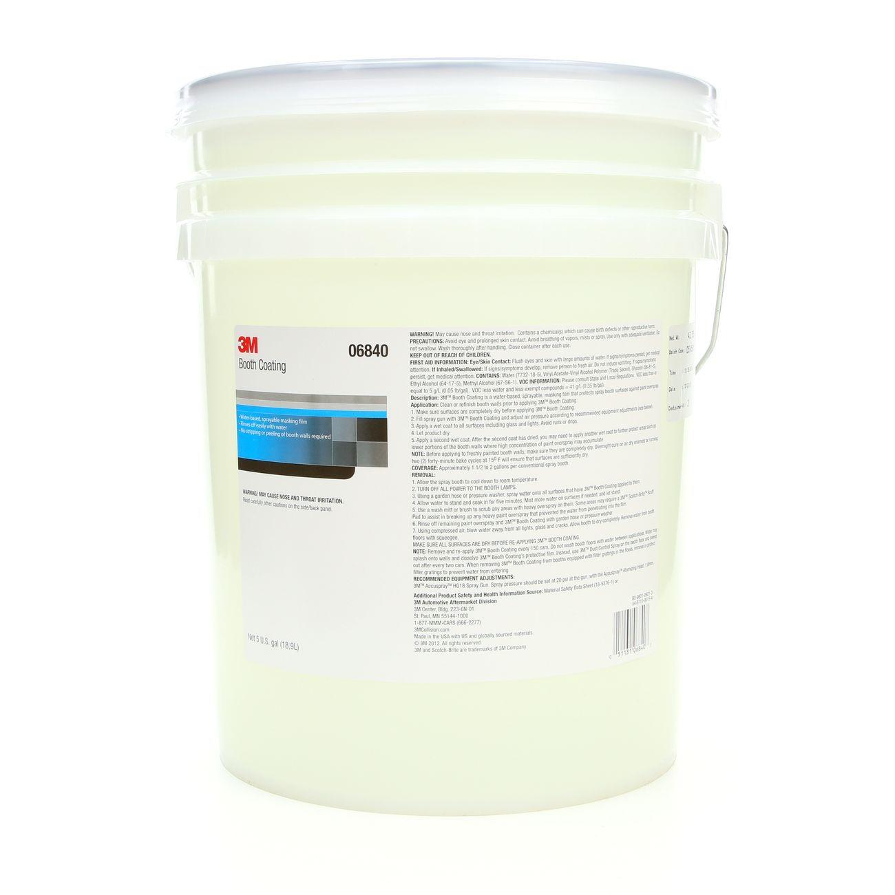 3M(TM) Booth Coating, 06840, 5 Gallon (US), 1 per case