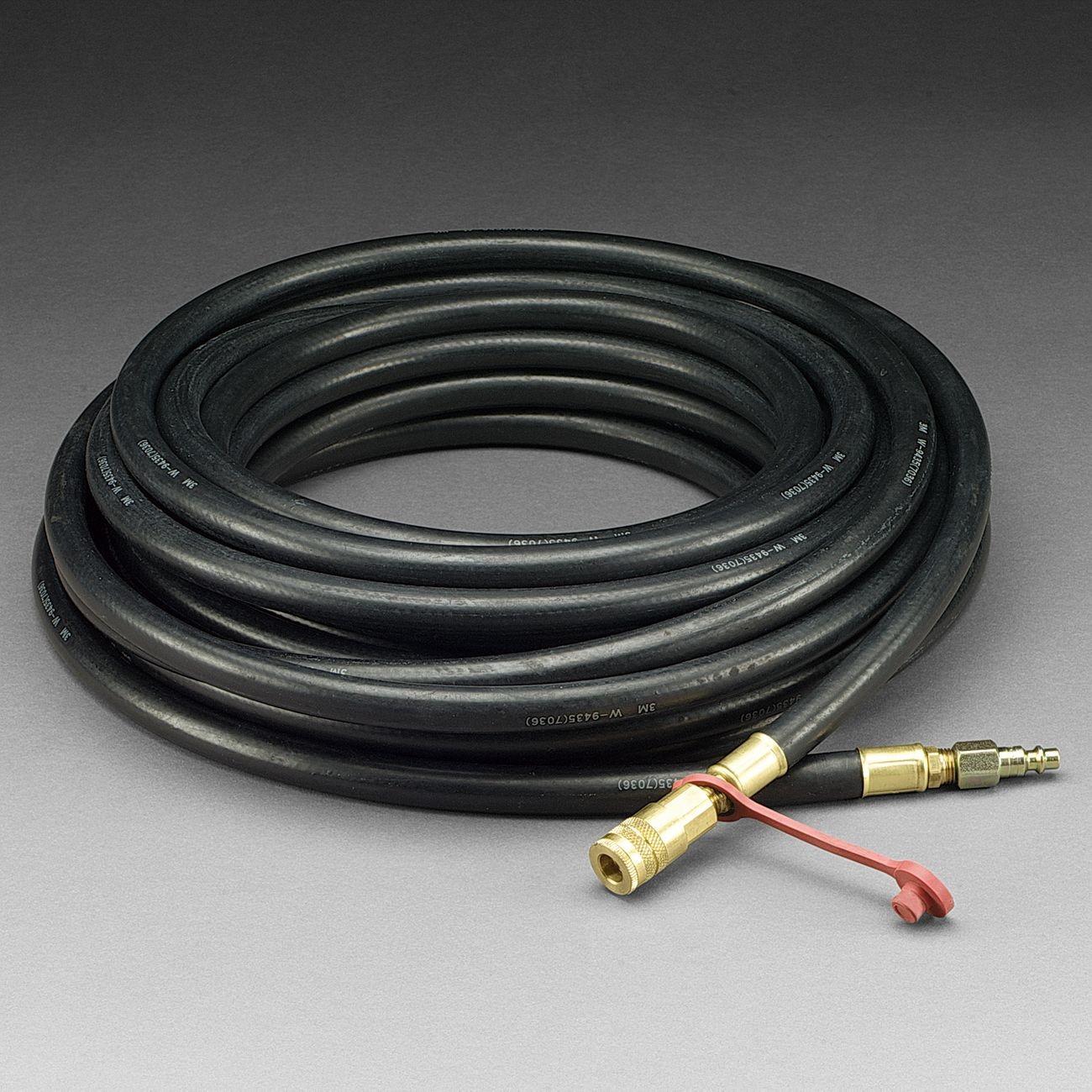 3M Supplied Air Hose W-9435-50/07011(AAD), 50 ft, 3/8 in ID, Industrial Interchange Fittings, High Pressure 1/Case***Made to Order***