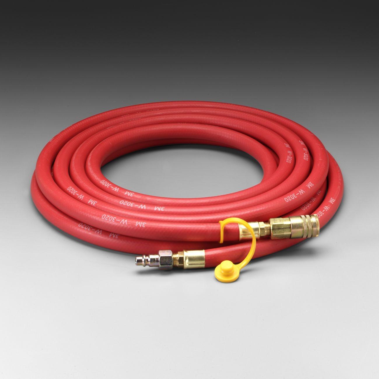 3M(TM) Supplied Air Hose W-3020-100/07035(AAD), 100 ft, 1/2 in ID, Industrial Interchange Fittings, Low Pressure, 1/Case