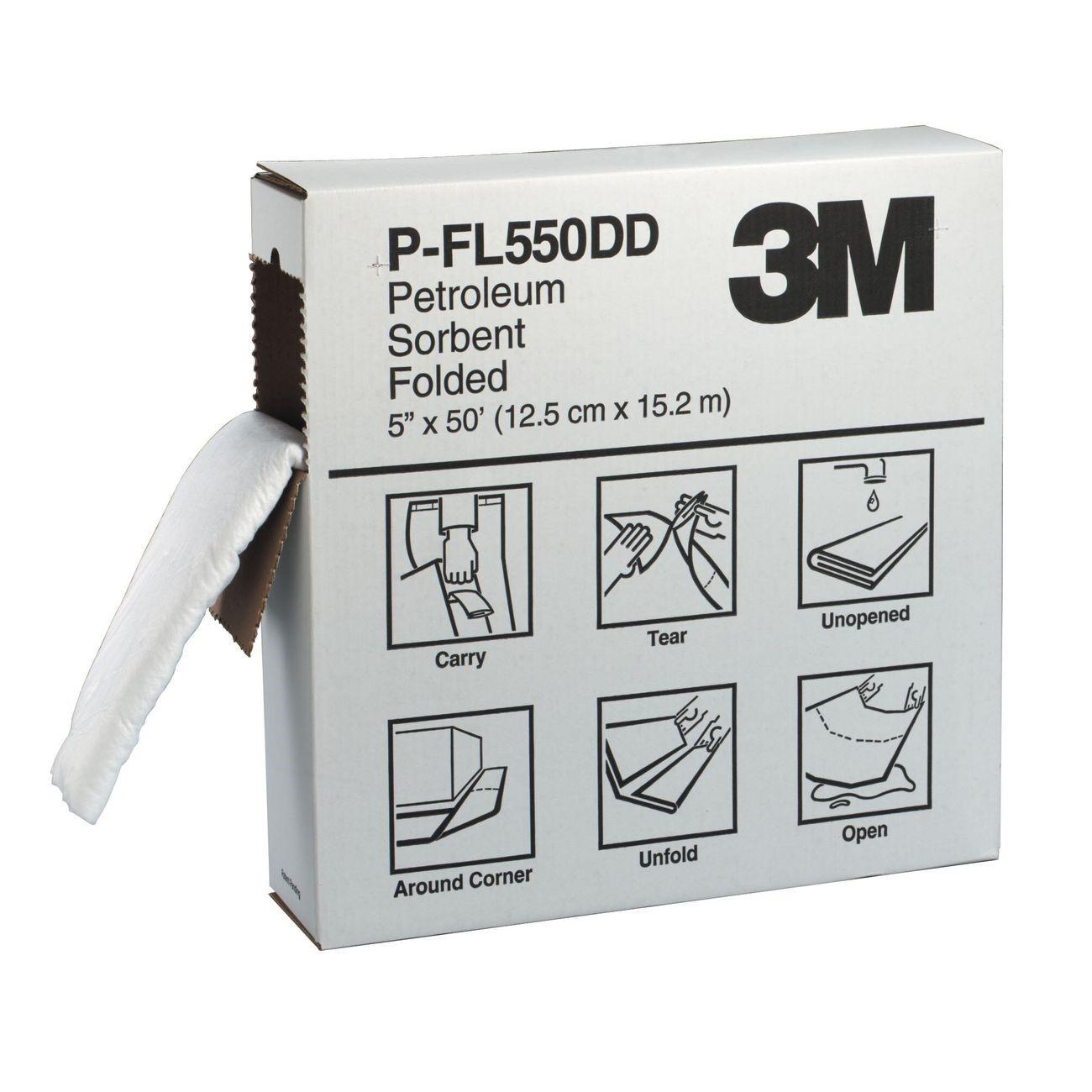 3M(TM) Petroleum Sorbent Folded P-FL550DD/T-F2001/07173(AAD), Environmental Safety Product, High Capacity, 3 bx/cs