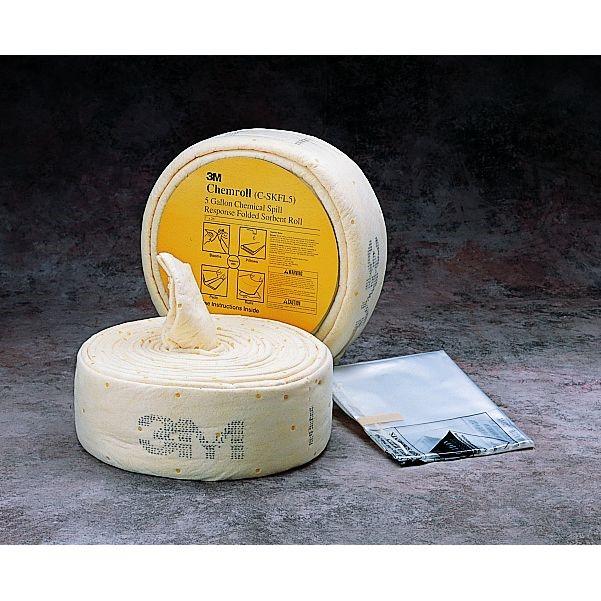 3M(TM) Chemical Sorbent Folded Spill Kit C-SKFL5/07175(AAD), Environmental Safety Product, Chemroll, 5 gallons, 3 ea/cs