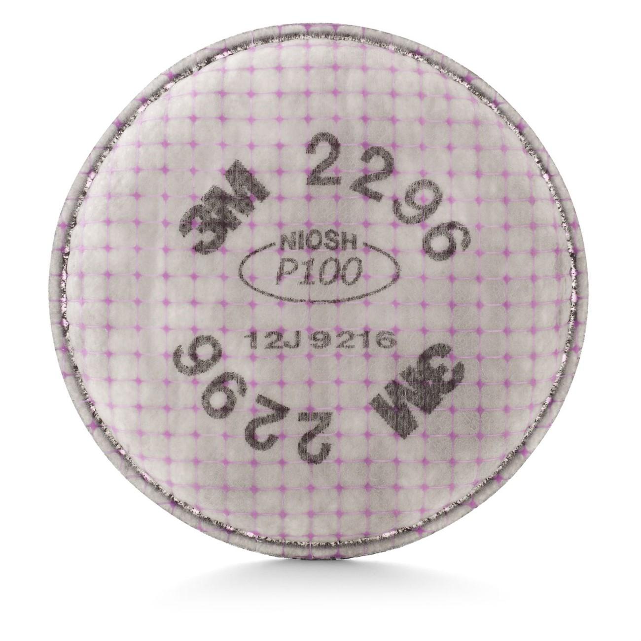 3M(TM) Advanced Particulate Filter 2296, P100 Respiratory Protection, with Nuisance Level Acid Gas Relief 100/Case