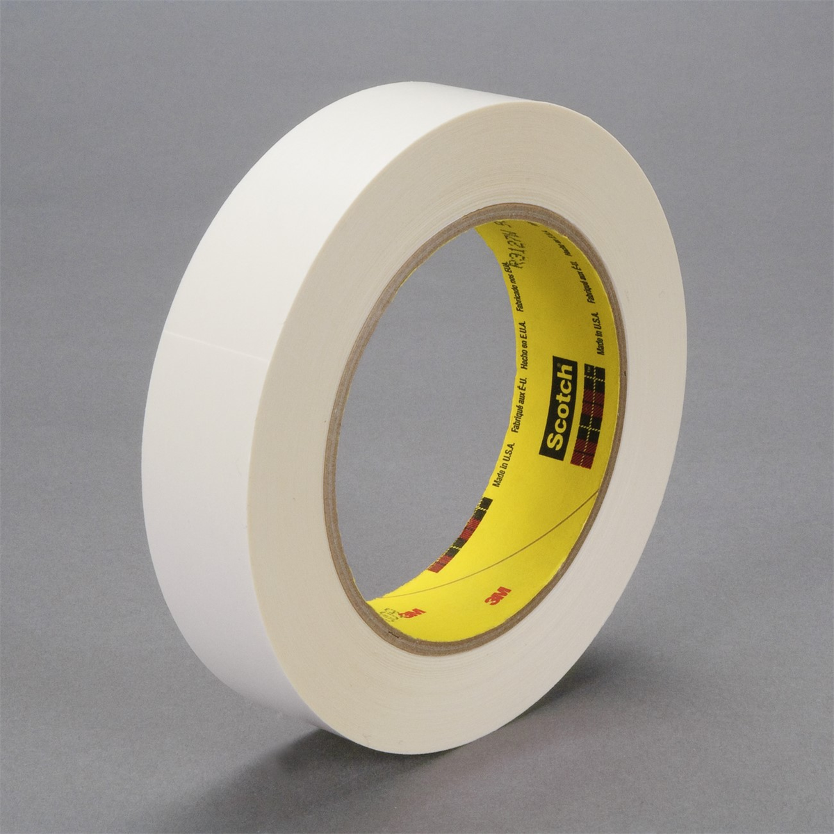 3M  Repulpable Flat Backed Tape R3127, White, 1 in x 60 yd, 36 Roll/Case