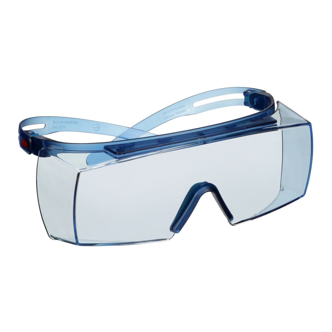 Safety Glasses, SecureFit™ 3700 Series, Blue, Polycarbonate, 10/CS