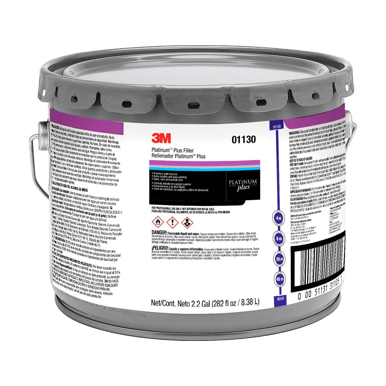 Platinum Plus Filler 01130, 3 Gallon, 1/Case