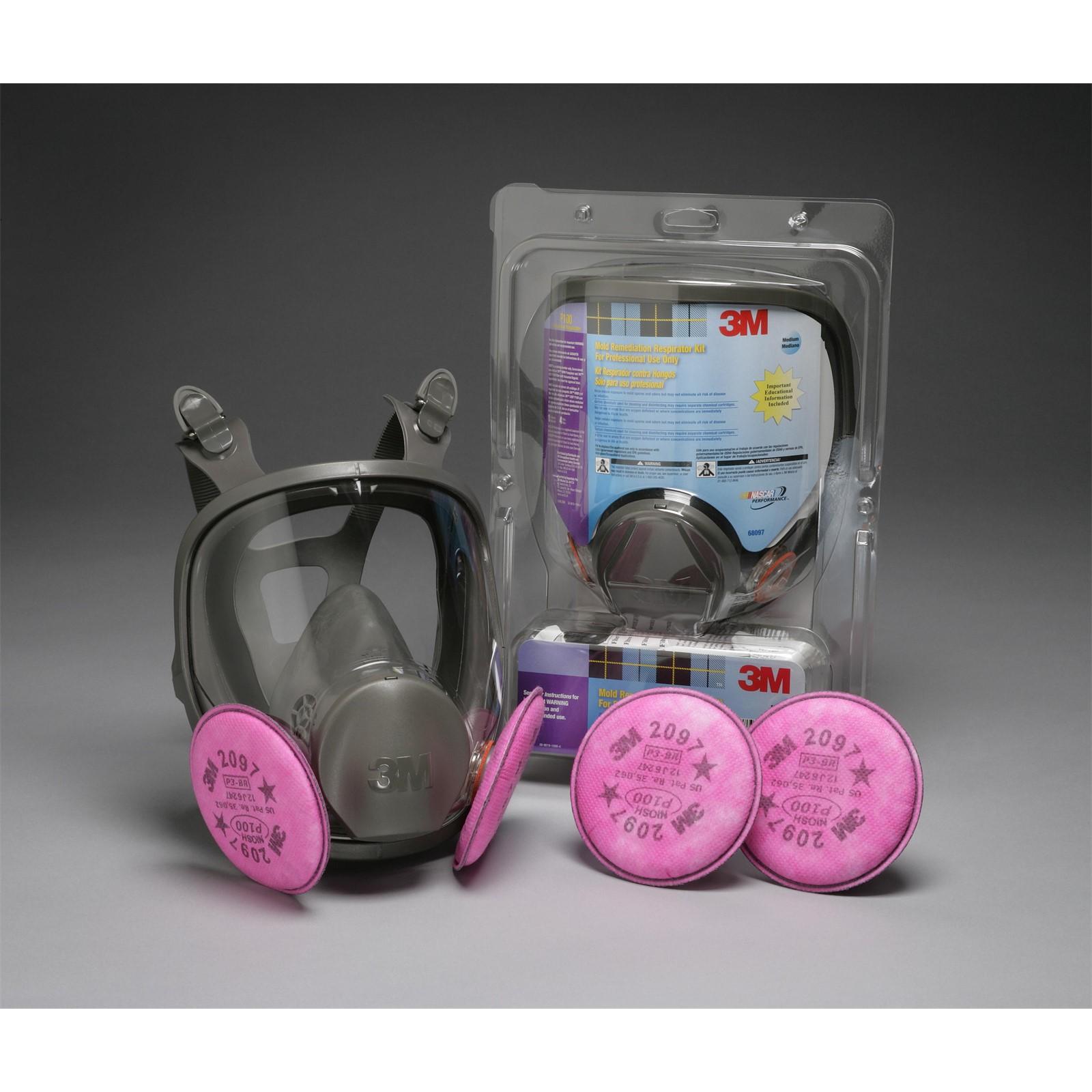 3M(TM) Mold Remediation Respirator Kit 68097, Respiratory Protection, Medium 2 Kits/cs