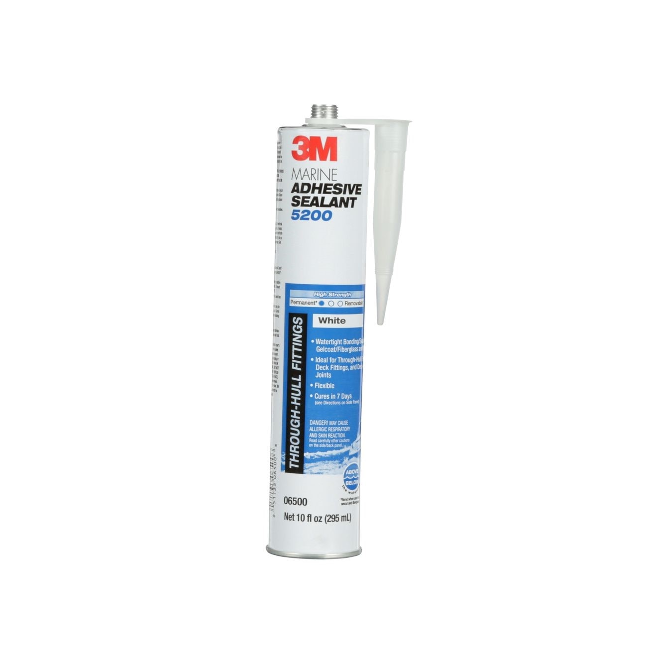 3M(TM) Marine Adhesive/Sealant 5200, 06500, 1/10 Gallon, White, 12 per case 51135-06500