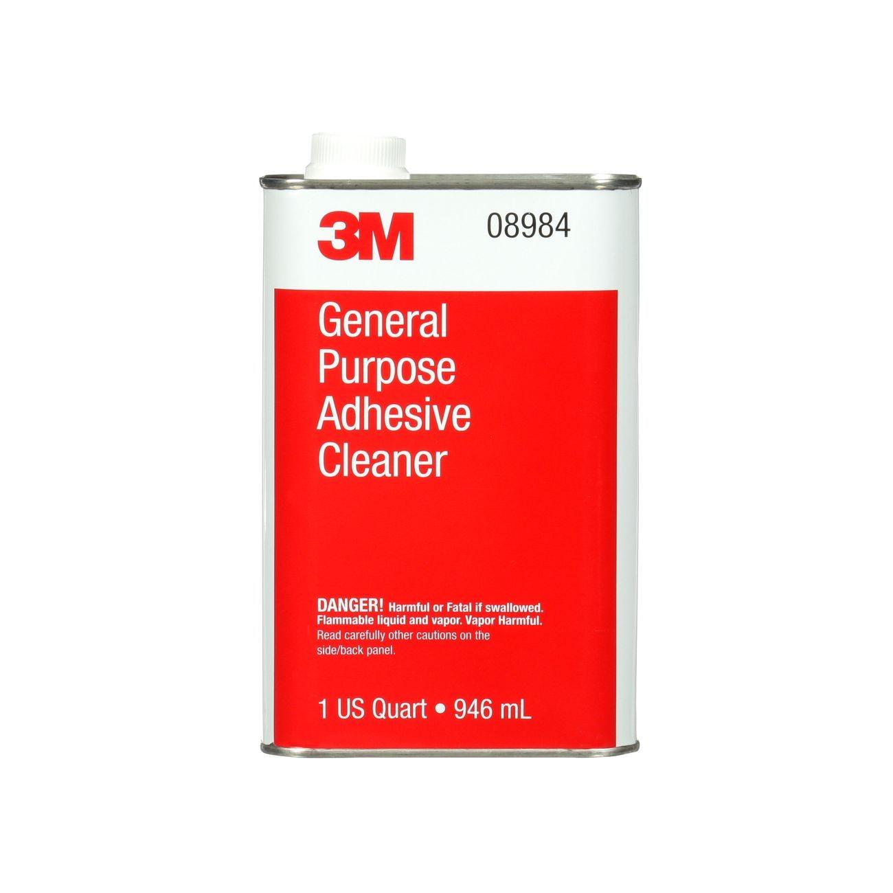 3M General Purpose Adhesive Cleaner, 1 Quart, 6 per case