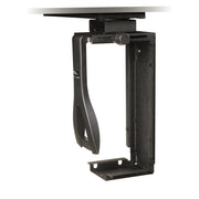 3M(TM) Under-desk CPU Holder CS200MB, with Swivel, Black