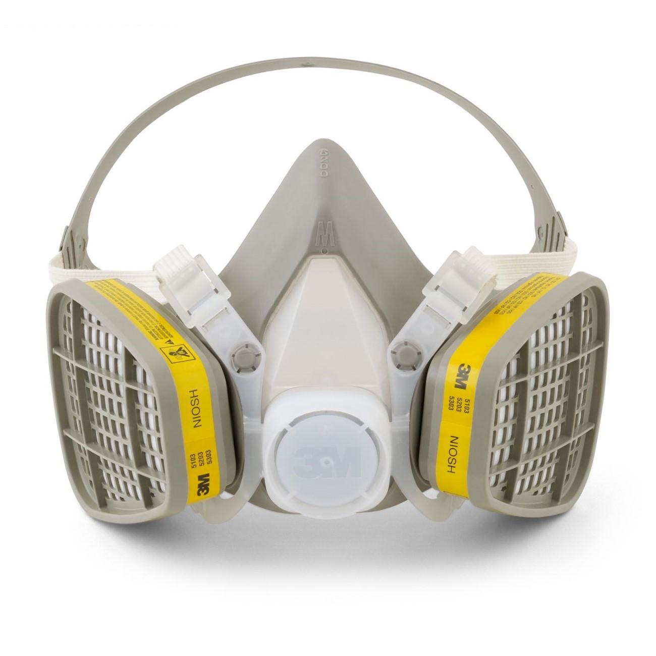 Respirator, 3M Organic Vapor/Acid Gas Respirator Assembly 5203, Medium  12/Case