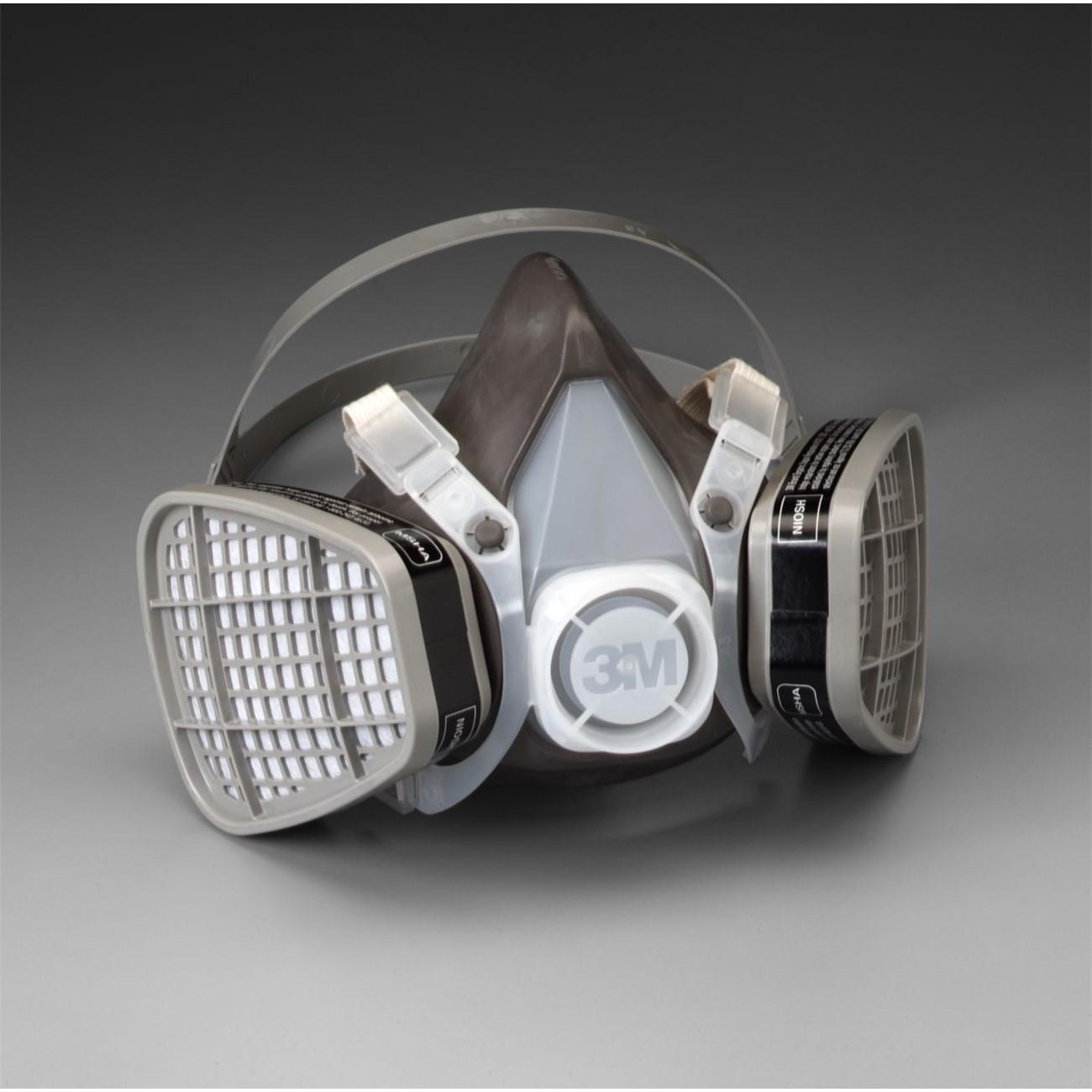 Respirator Supplies, 3M Organic Vapor Respirator Assembly 5301, Large  12/Case