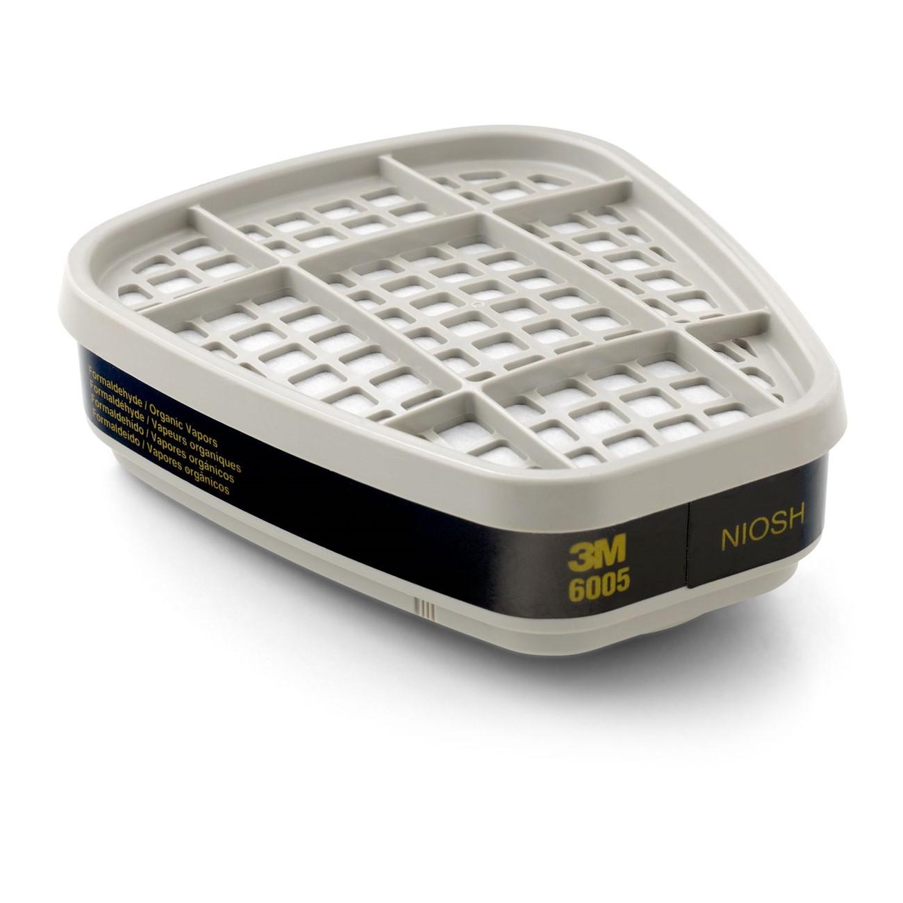 Respirator Filter, 3M Formaldehyde/Organic Vapor Cartridge 6005  2 each per pack 30 packs per/Case