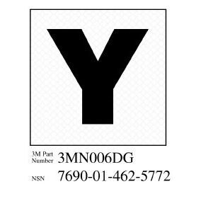 3M(TM) Diamond Grade(TM) Damage Control Sign 3MN006DG "Yoke", 2 in x 2 in, 10 per package