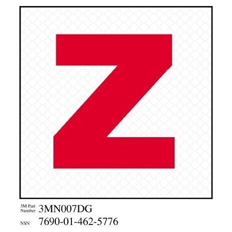 3M(TM) Diamond Grade(TM) Damage Control Sign 3MN007DG "Zebra", 4 in x 4 in, 10 per package
