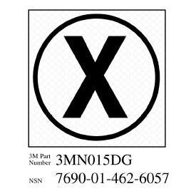 3M(TM) Diamond Grade(TM) Damage Control Sign 3MN015DG "Cir X-Ray", 2 in x 2 in, 10 per package