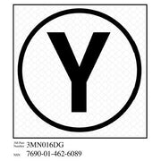 3M(TM) Diamond Grade(TM) Damage Control Sign 3MN016DG "Cir Yoke", 4 in x 4 in, 10 per package