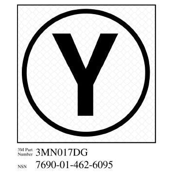 3M(TM) Diamond Grade(TM) Damage Control Sign 3MN017DG "Cir Yoke", 3 in x 3 in, 10 per package