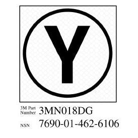3M(TM) Diamond Grade(TM) Damage Control Sign 3MN018DG "Cir Yoke", 2 in x 2 in, 10 per package