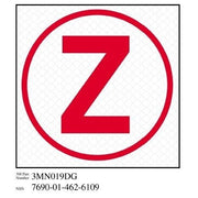 3M(TM) Diamond Grade(TM) Damage Control Sign 3MN019DG "Cir Zebra", 4 in x 4 in, 10 per package