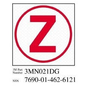 3M(TM) Diamond Grade(TM) Damage Control Sign 3MN021DG "Cir Zebra", 2 in x 2 in, 10 per package
