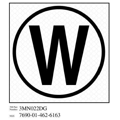 3M(TM) Diamond Grade(TM) Damage Control Sign 3MN022DG "Cir William", 4 in x 4 in, 10 per package