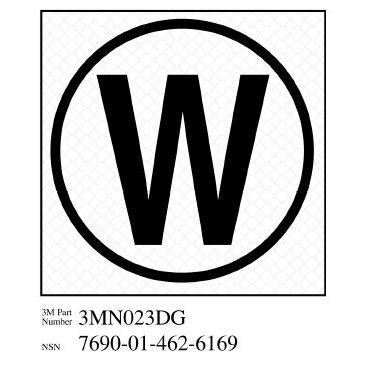 3M(TM) Diamond Grade(TM) Damage Control Sign 3MN023DG "Cir William", 3 in x 3 in, 10 per package