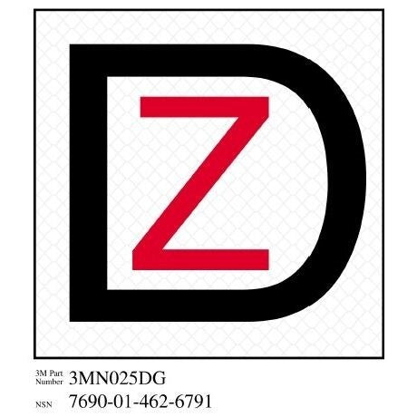 3M(TM) Diamond Grade(TM) Damage Control Sign 3MN025DG "Dk Ship Zebra", 4 in x 4 in, 10 per package