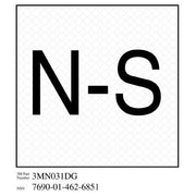 3M(TM) Diamond Grade(TM) Damage Control Sign 3MN031DG "Norm Shut", 4 in x 4 in, 10 per package