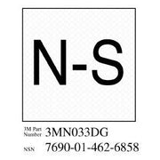 3M(TM) Diamond Grade(TM) Damage Control Sign 3MN033DG "Norm Shut", 2 in x 2 in, 10 per package
