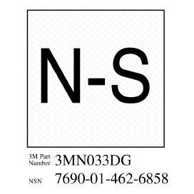 3M(TM) Diamond Grade(TM) Damage Control Sign 3MN033DG "Norm Shut", 2 in x 2 in, 10 per package