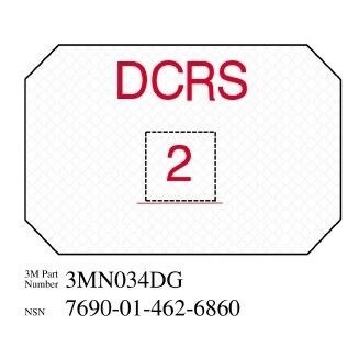 3M(TM) Diamond Grade(TM) Damage Control Sign 3MN034DG "DCRS", 8 in x 12 in, 10 per package