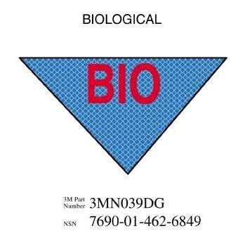 3M(TM) Diamond Grade(TM) Damage Control Sign 3MN039DG "BIOLOG", 11 1/2 in x 8 in, 10 per package