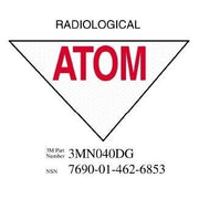 3M(TM) Diamond Grade(TM) Damage Control Sign 3MN040DG "RADIOLOG", 11 1/2 in x 8 in, 10 per package