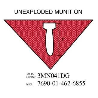 3M(TM) Diamond Grade(TM) Damage Control Sign 3MN041DG "UNEXP MUNI", 11 1/2 in x 8 in, 10 per package