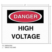 3M(TM) Diamond Grade(TM) Damage Control Sign 3MN042DG "DANG HI VOLT", 10 in x 7 in, 10 per package