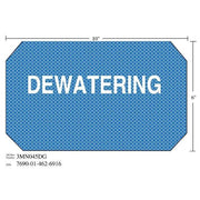 3M(TM) Diamond Grade(TM) Damage Control Sign 3MN045DG "DEWATERING", 10 in x 6 in, 10 per package