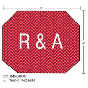 3M(TM) Diamond Grade(TM) Damage Control Sign 3MN049DG "R&A", 5 in x 4 in, 10 per package